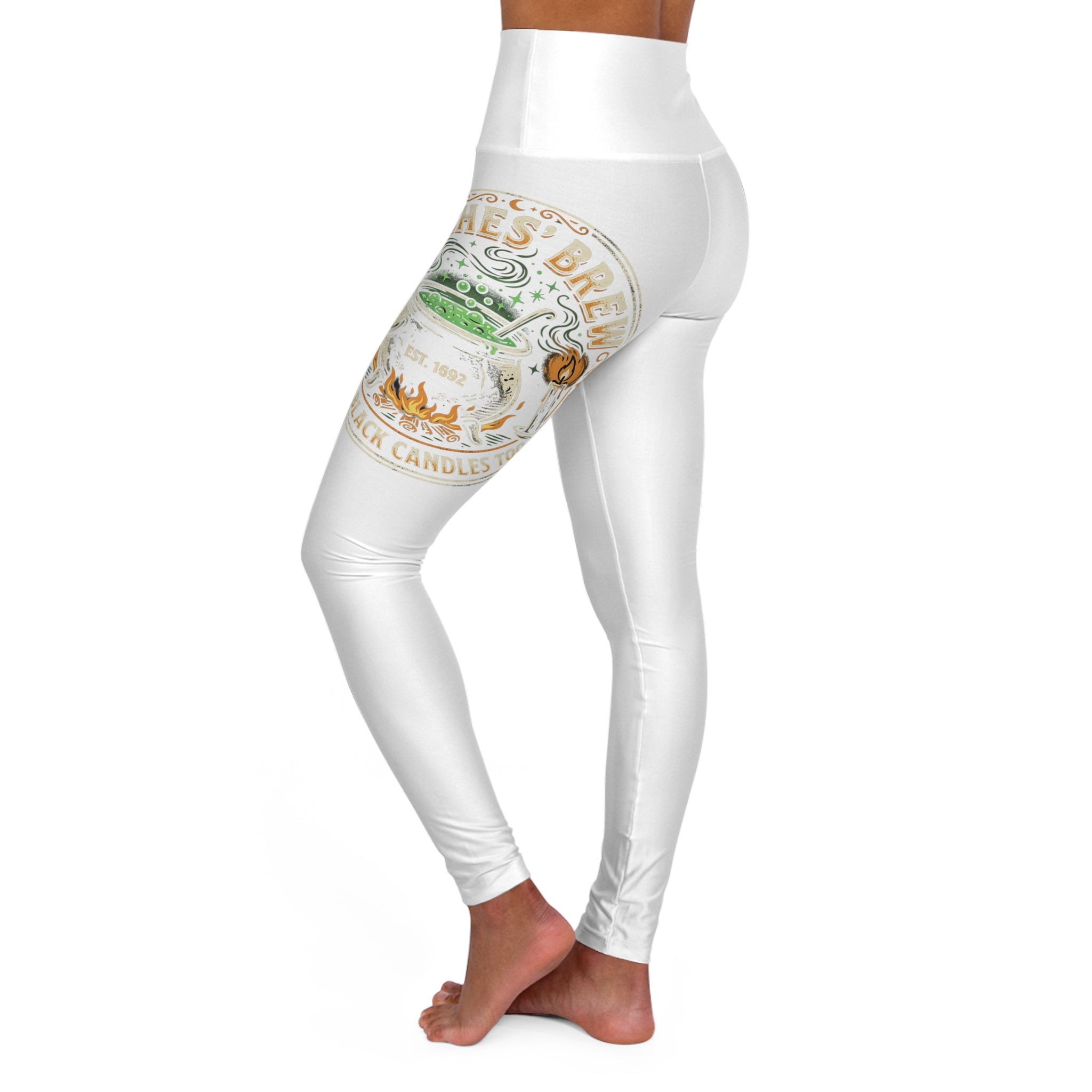 High Waisted Yoga Leggings (AOP)
