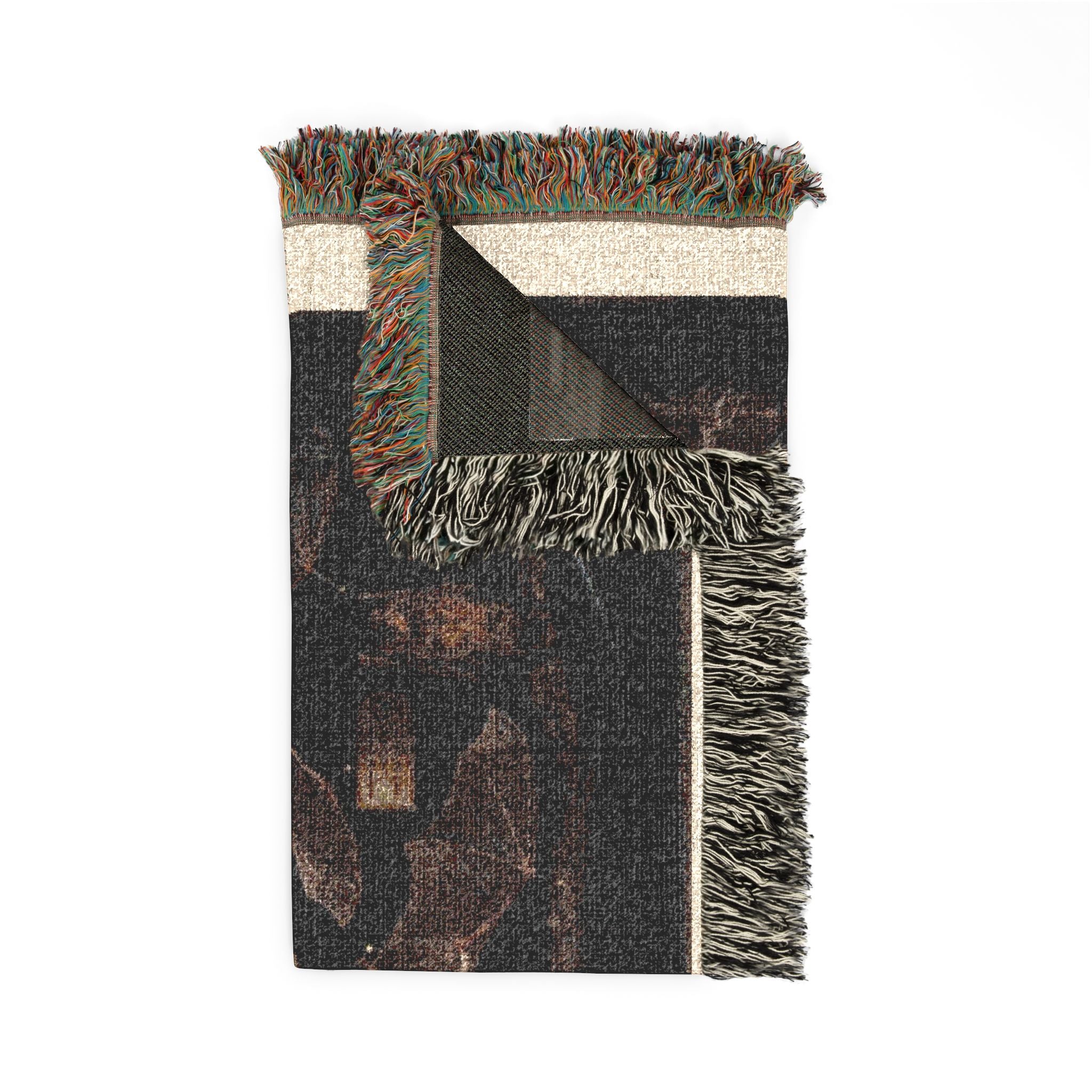 Skull Trio Woven Blanket — Gothic Throw for Halloween & Dark Home Decor