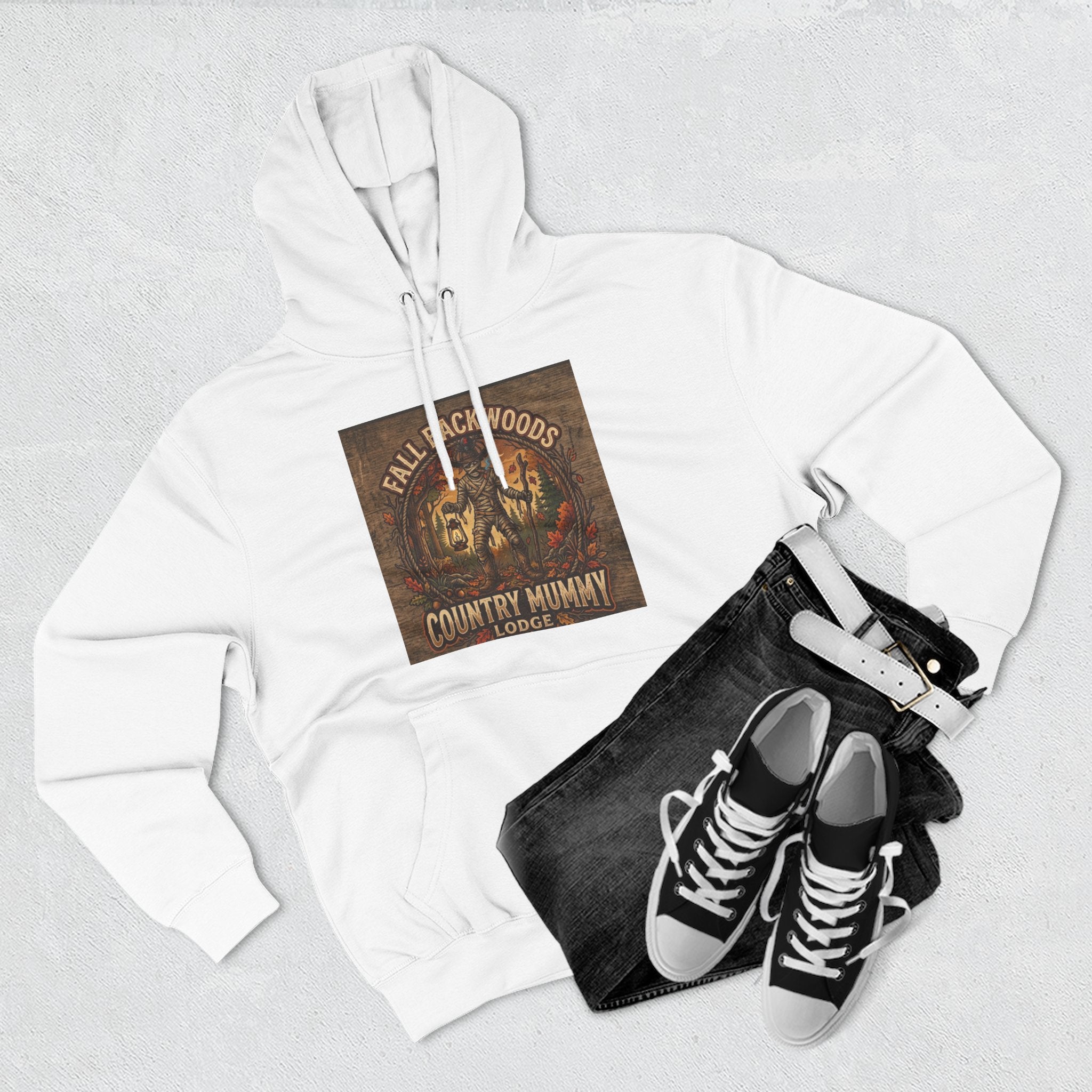 Three-Panel Fleece Hoodie